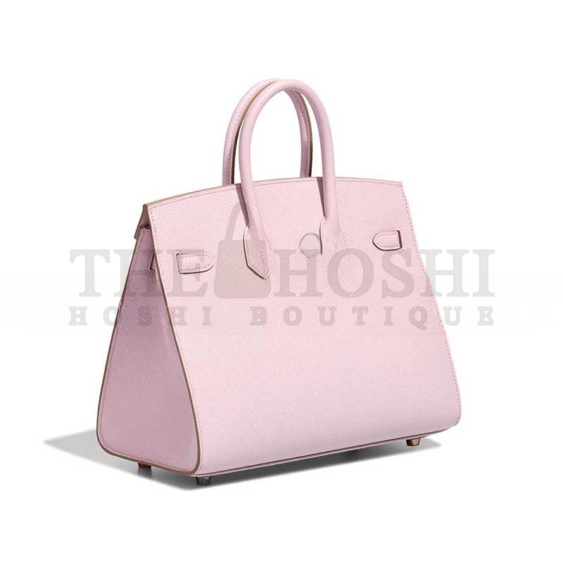 H**me5 BIRKIN 25 EPSOM ROSE-GOLD HARDWARE ROSE SAKURA 635247 (25*20*13cm) Master Quality